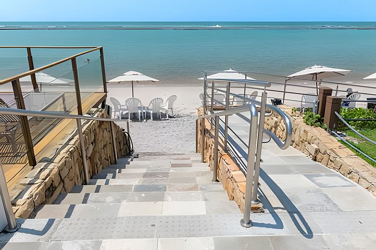Marupiara Muro Alto - Vista Incrível - Pé na Areia
