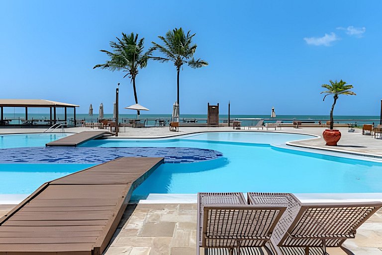 Marupiara Muro Alto - Vista Incrível - Pé na Areia