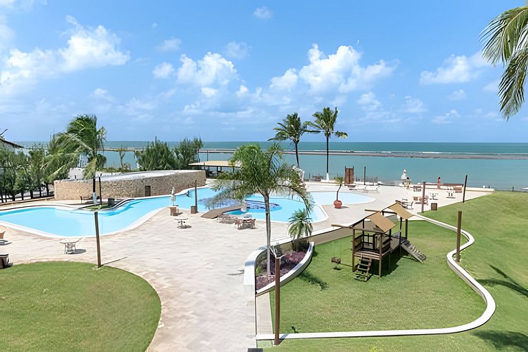 Marupiara Muro Alto - Vista Incrível - Pé na Areia