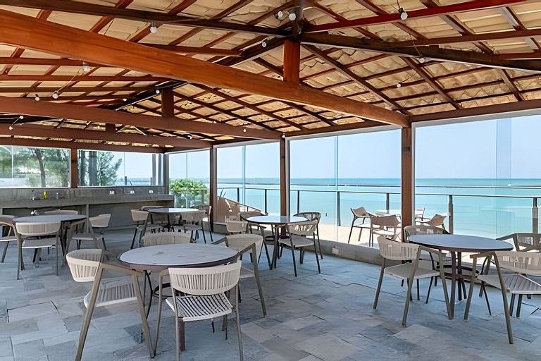 Marupiara Muro Alto - Vista Incrível - Pé na Areia