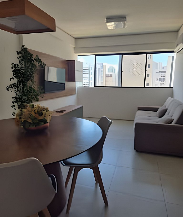 Flat 4p em Boa Viagem | Shopping Recife e Praia