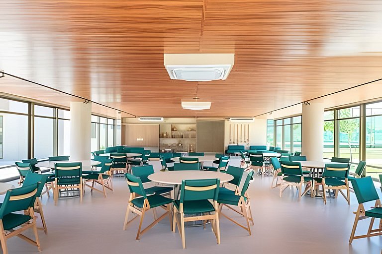 Flat Muro Alto Térreo Premium, Pé na Areia