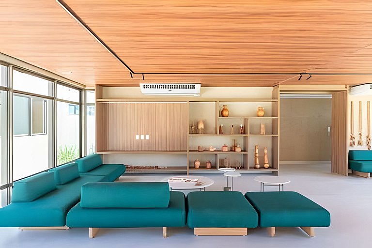 Flat Muro Alto Térreo Premium, Pé na Areia