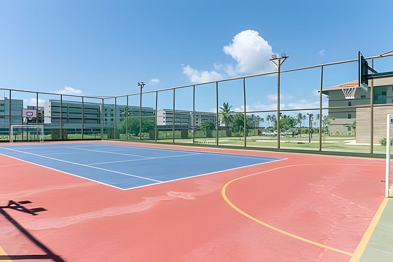 Flat Muro Alto Térreo Premium, Pé na Areia