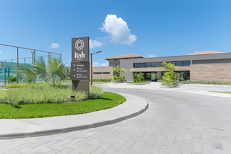 Flat Muro Alto Térreo Premium, Pé na Areia