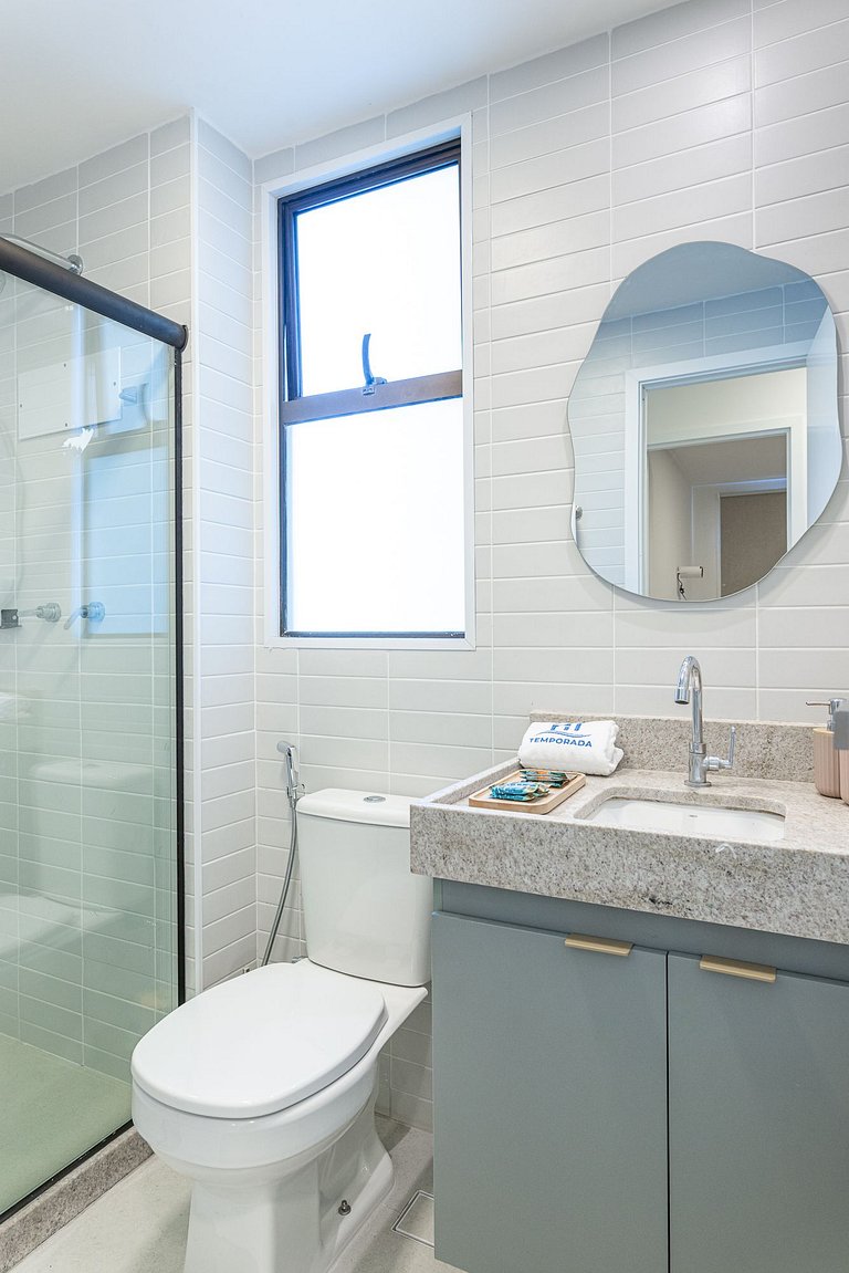 Flat Muro Alto Térreo Premium, Pé na Areia