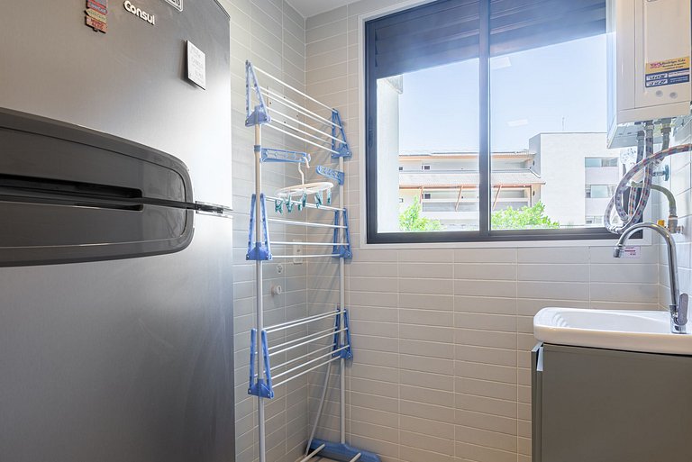 Flat Muro Alto Térreo Premium, Pé na Areia